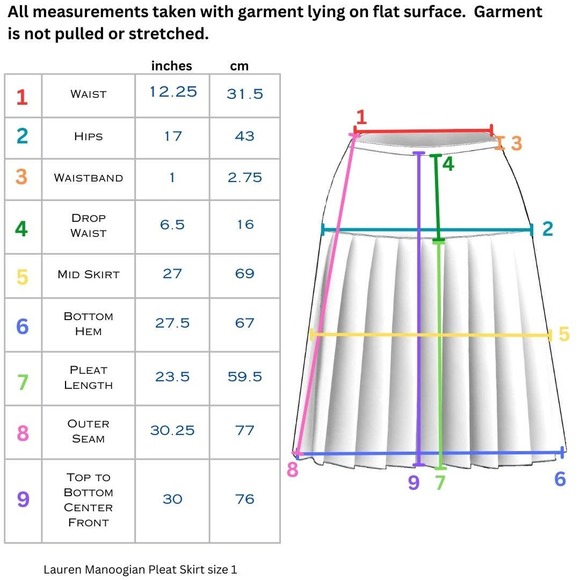 Lauren Manoogian Pleat Skirt Camel Sz 1 Small NWT Pleated Drop Waist Wool Alpaca - Picture 14 of 16